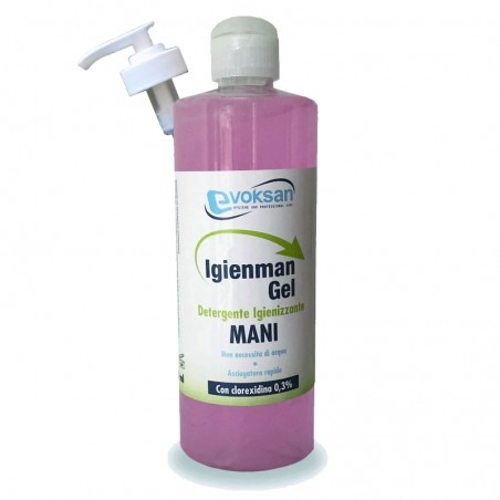 gel igienizzante idroalcolico 500ml con Aloe